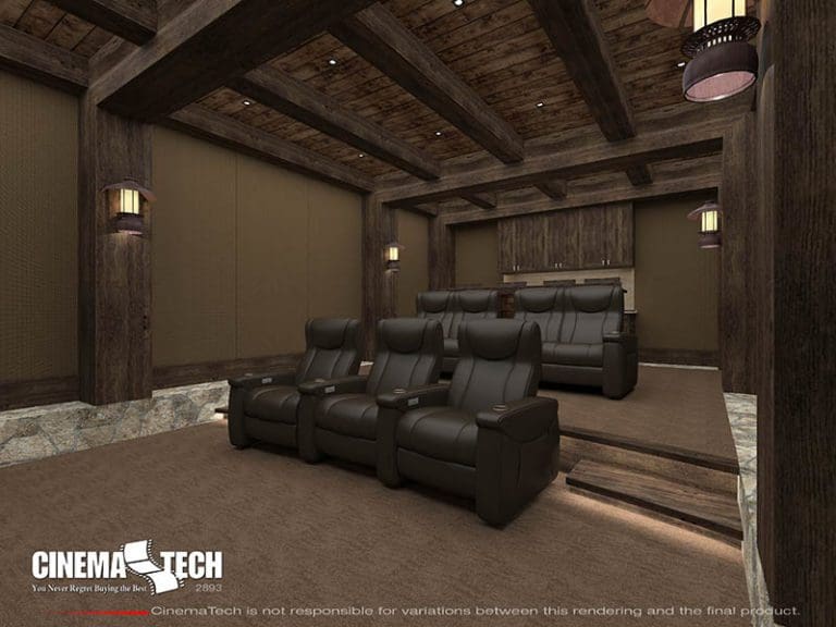 Large Wood Cinema Design