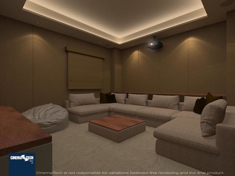 U-Shaped Home Theater Sectional Sofa