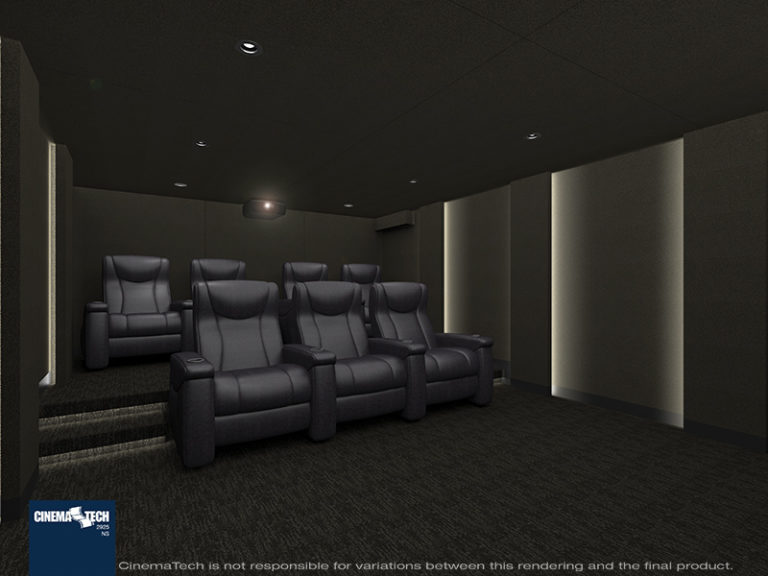 Industrial Home Theater Design