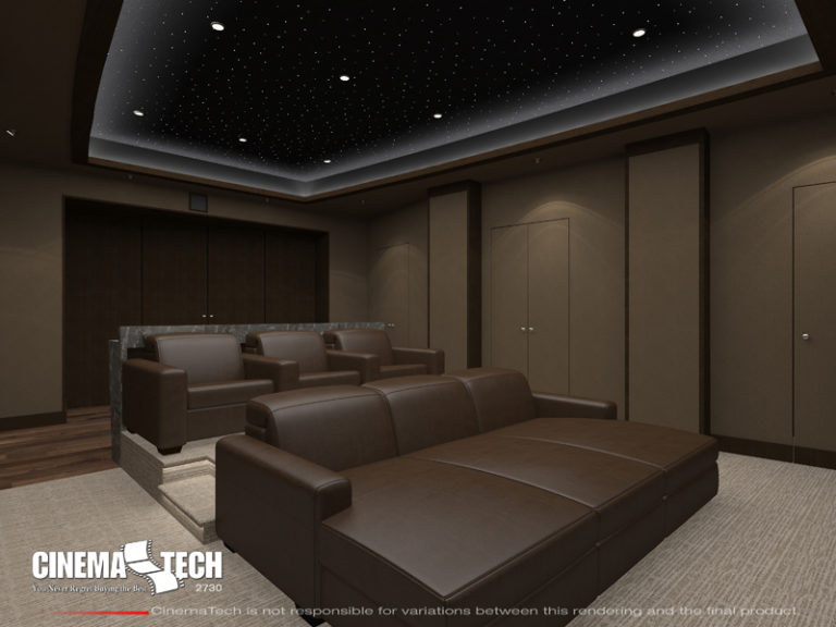 Brown Home Theater Seating