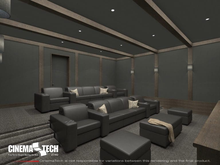 Spacious Home Theater Design