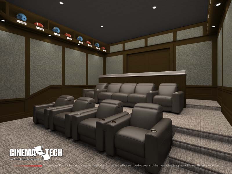 Luxury Sports Media Room