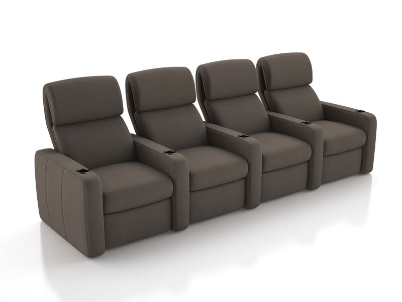 Valentino incliner in a straight row of 4 seats