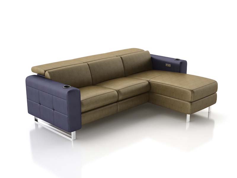 Estrella motorized sofa with color blocking