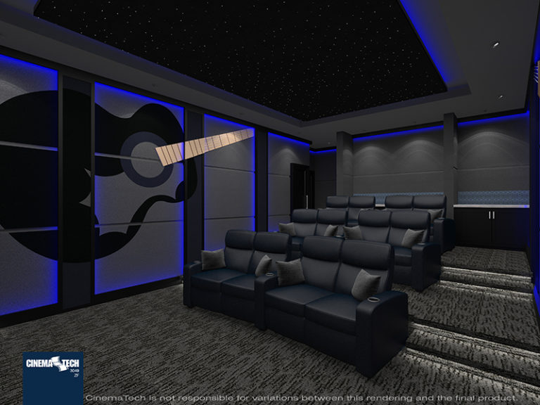 Music Themed Luxury Home Theater
