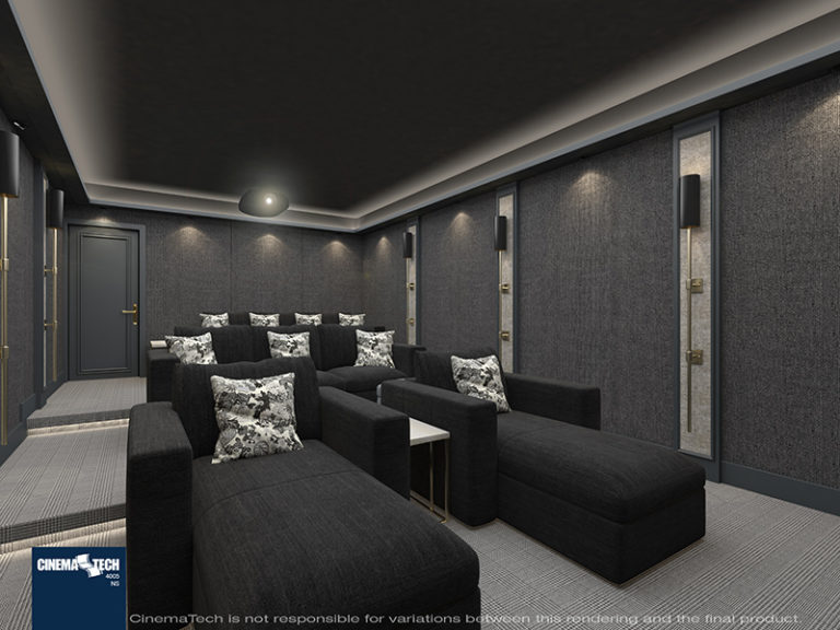 Custom Home Theater Design With Seating Options