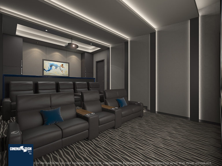 Luxury Home Theater with Seating for Ten