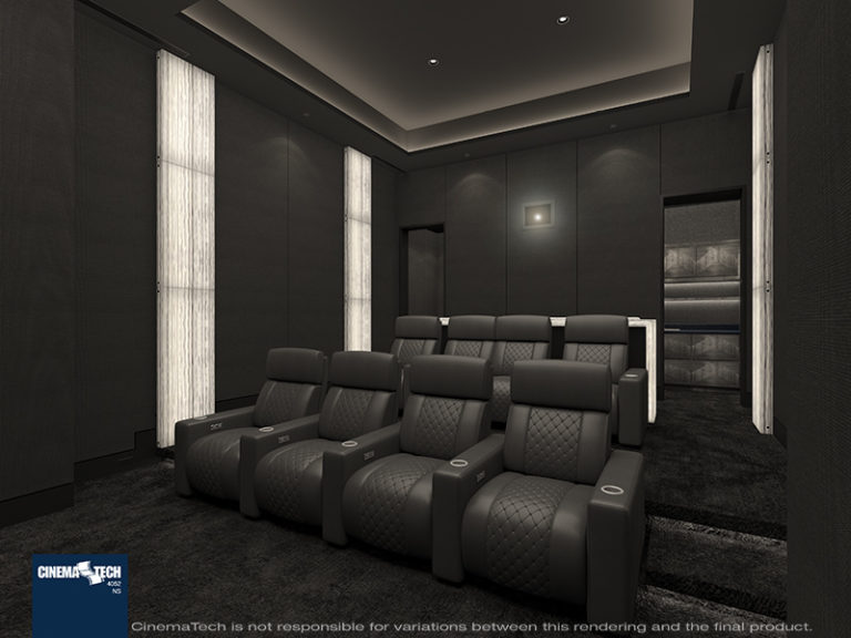 Modern Home Theater Seating with Diamond Stitching